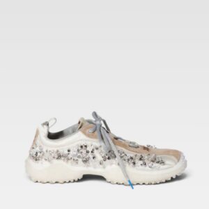 Miu Miu Women's Allacciate Crystal Sneakers